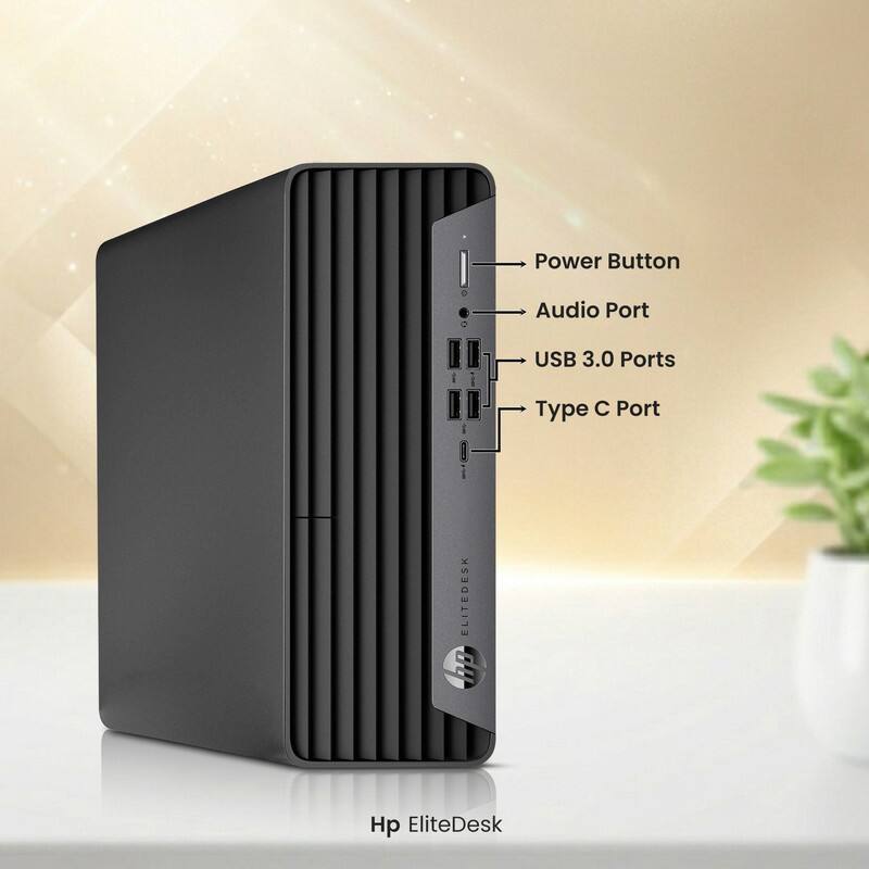 Power Button  
Audio Port  
USB 3.0 Ports  
Type C Port  

Hp EliteDesk