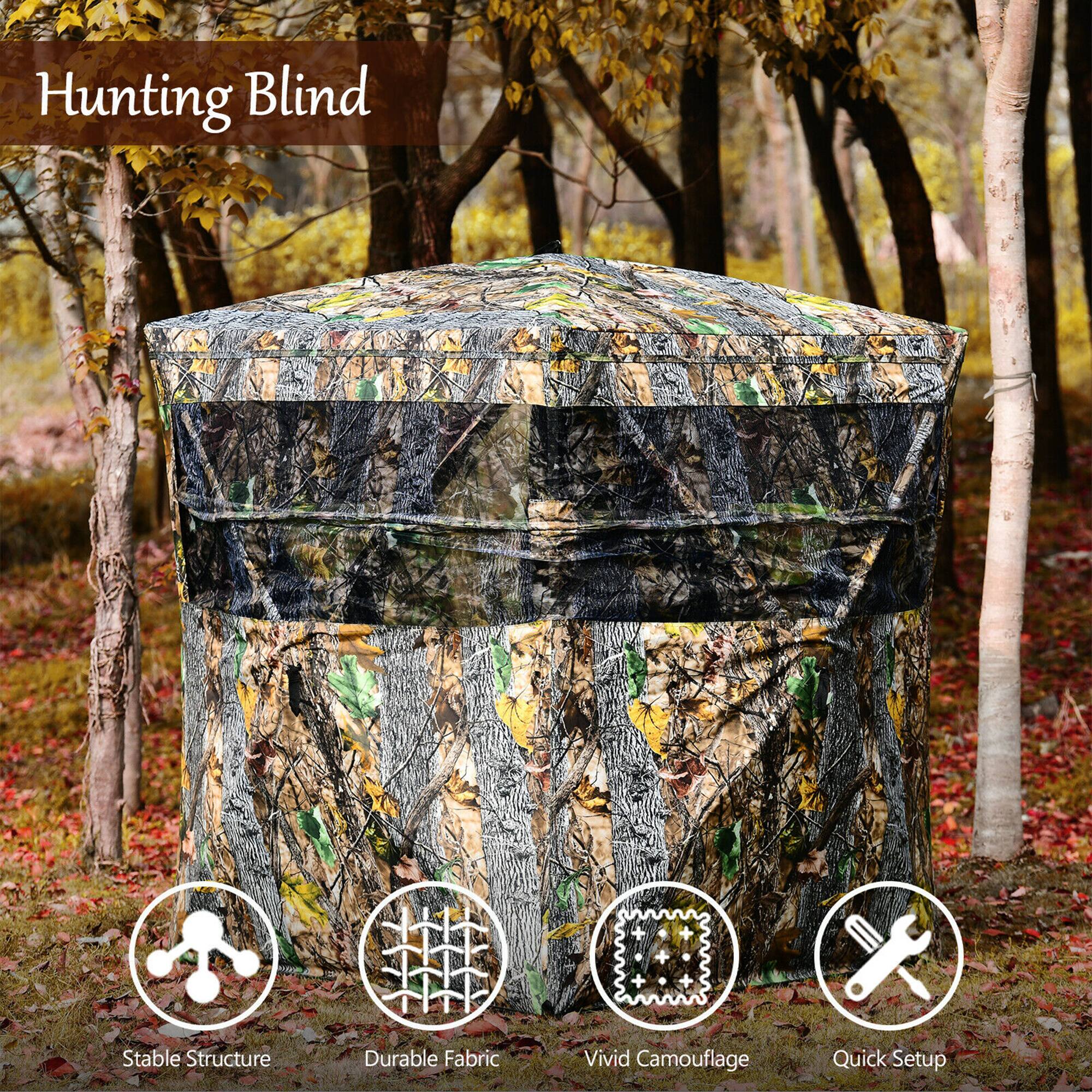 Hunting Blind

- Stable Structure
- Durable Fabric
- Vivid Camouflage
- Quick Setup