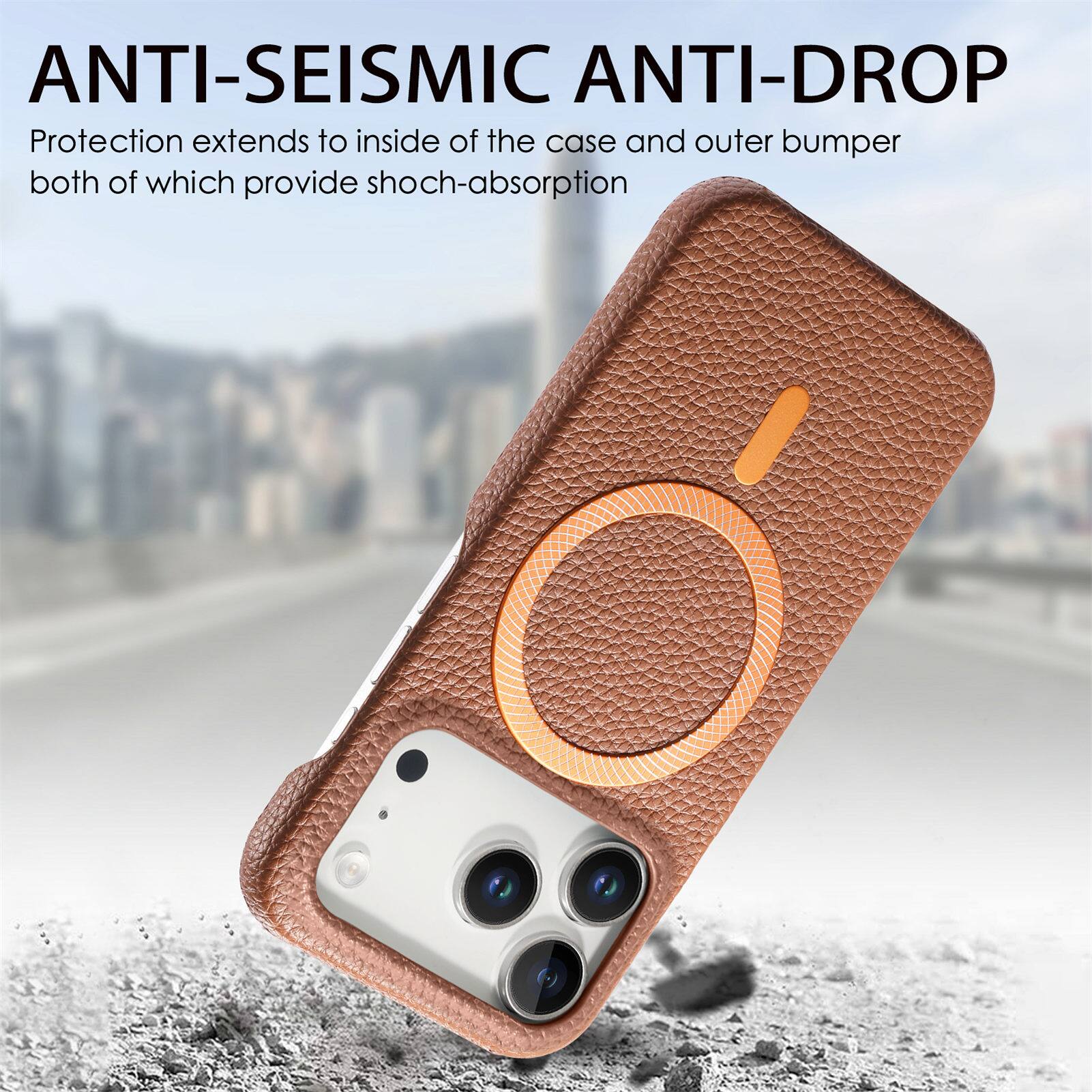 ANTI-SEISMIC ANTI-DROP  
Protection extends to inside of the case and outer bumper both of which provide shock-absorption