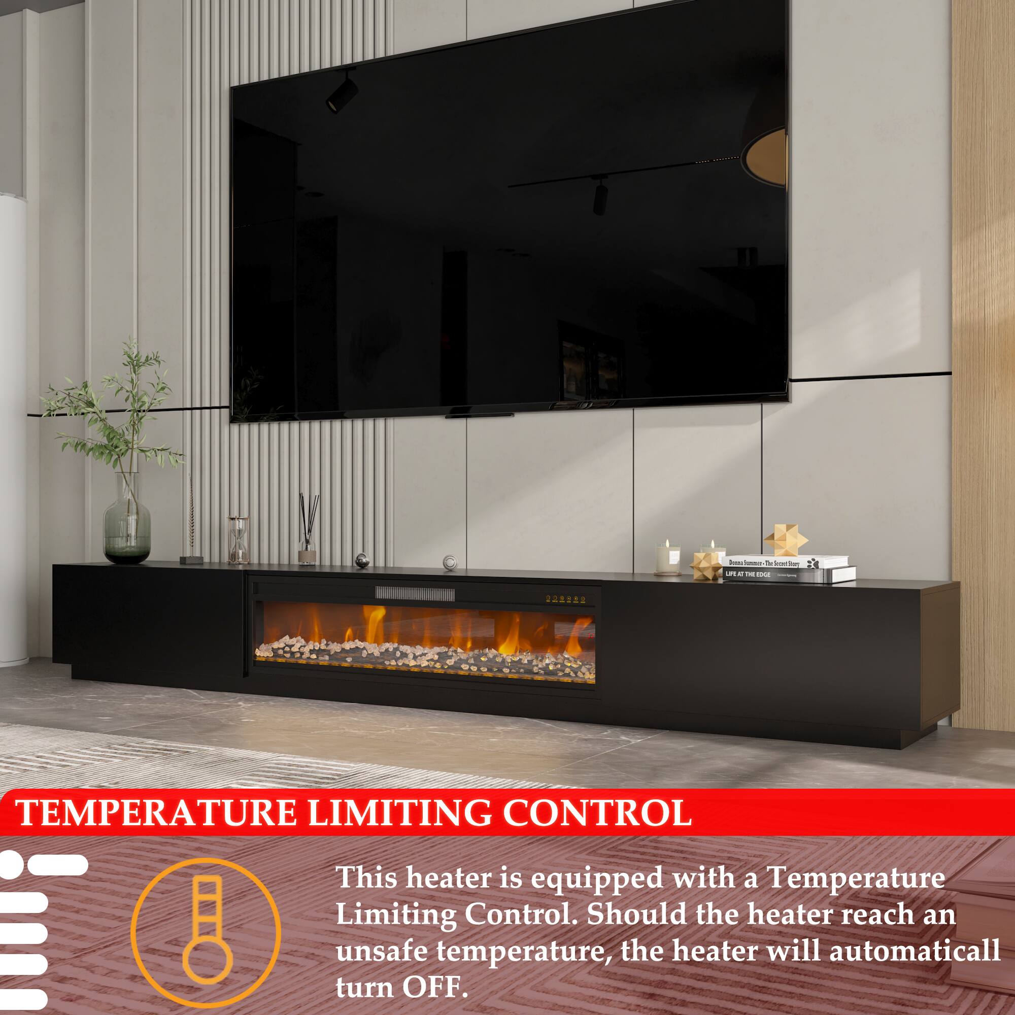 - - tu t i - - - I | 2A2222 TEMPERATURE LIMITING CONTROL

This heater is equipped with a Temperature Limiting Control. Should the heater reach an unsafe temperature, the heater will automatically turn OFF.
