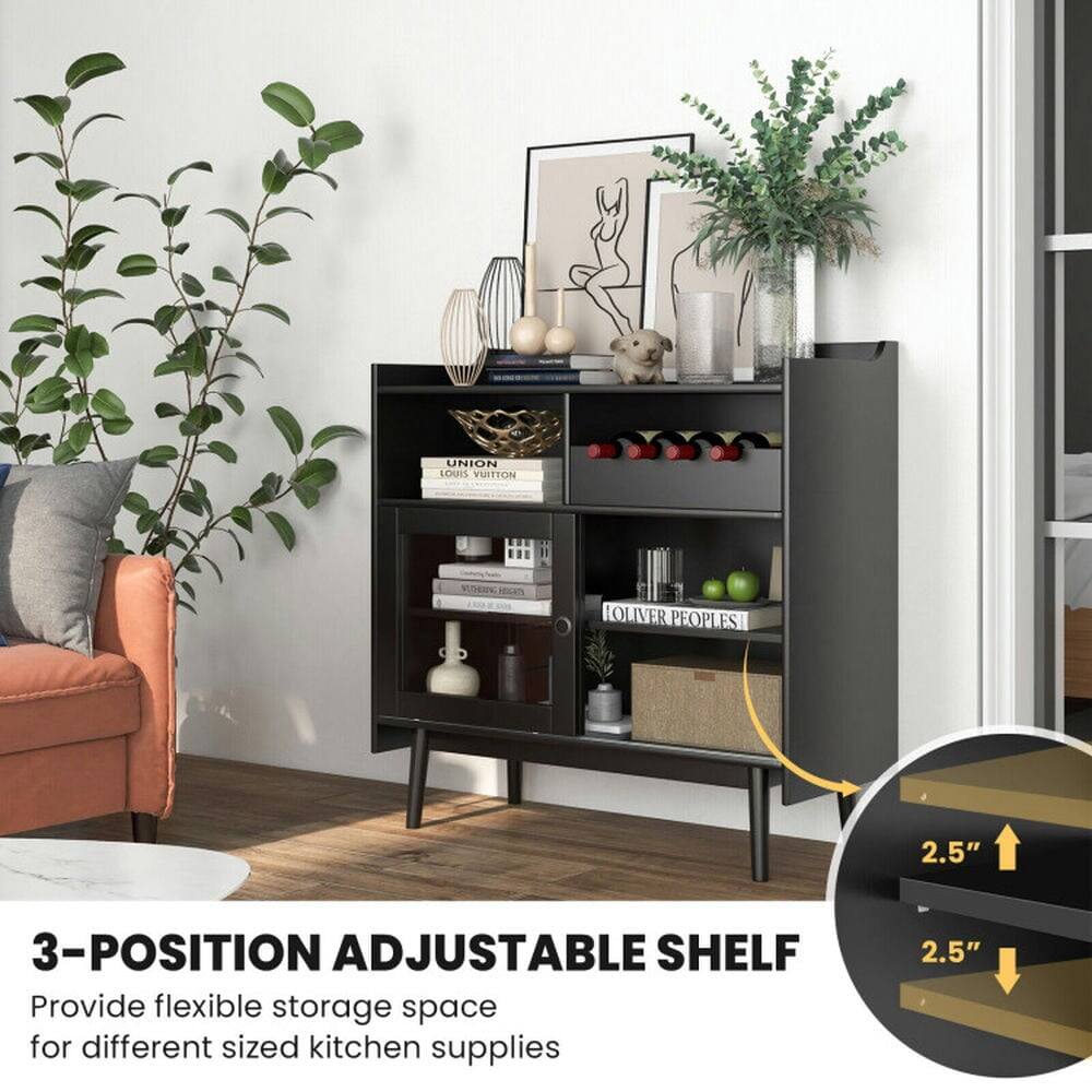 3-POSITION ADJUSTABLE SHELF

Provide flexible storage space for different sized kitchen supplies

2.5"