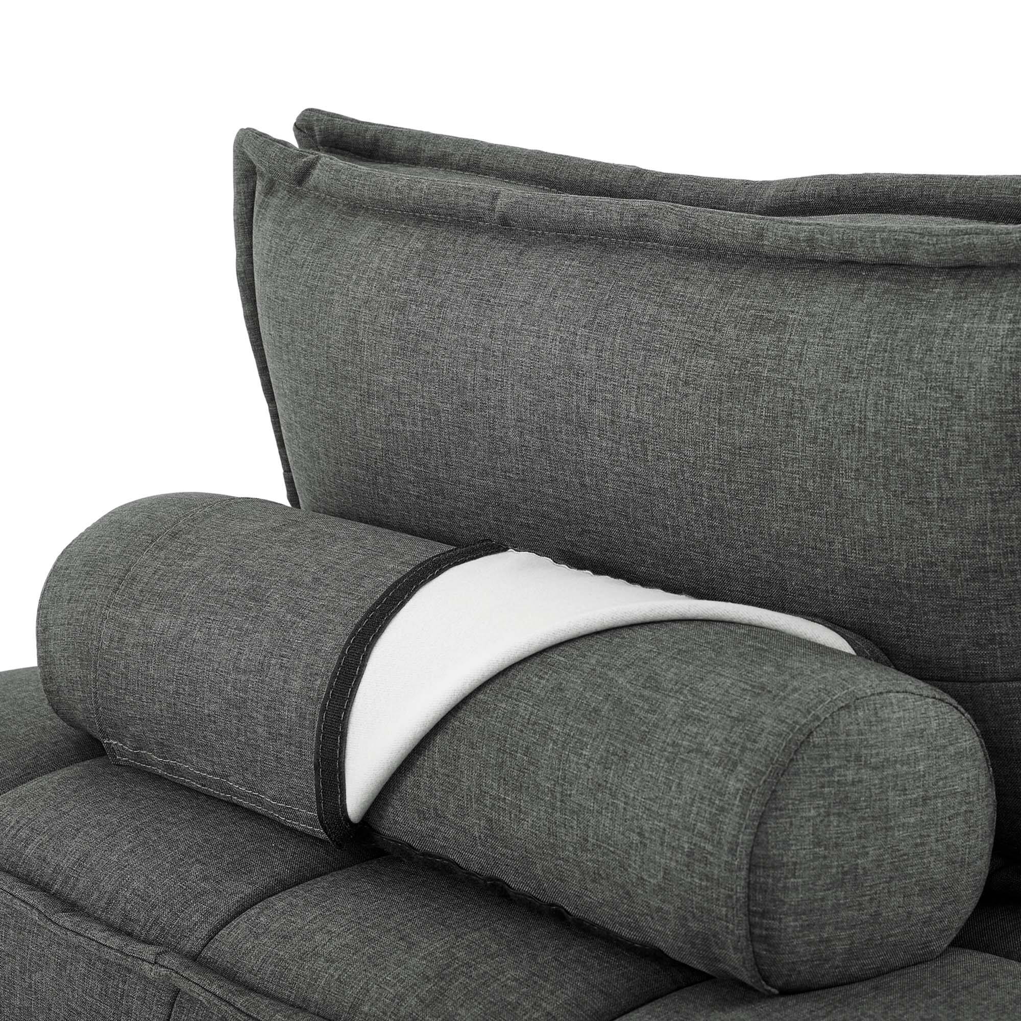 Alt View 4. Modway - Saunter Tufted Fabric Armless Chair by Modway - Gray.