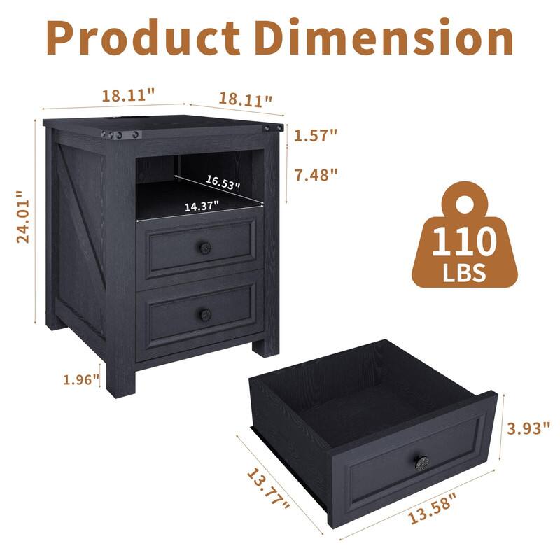 Product Dimension

- Width: 18.11"
- Depth: 18.11"
- Height: 24.01"
- Drawer Height: 7.48"
- Drawer Depth: 16.53"
- Drawer Width: 14.37"
- Weight: 110 LBS
- Base Height: 1.96"
- Base Width: 13.77"
- Base Depth: 13.58"
- Base Height: 3.93"