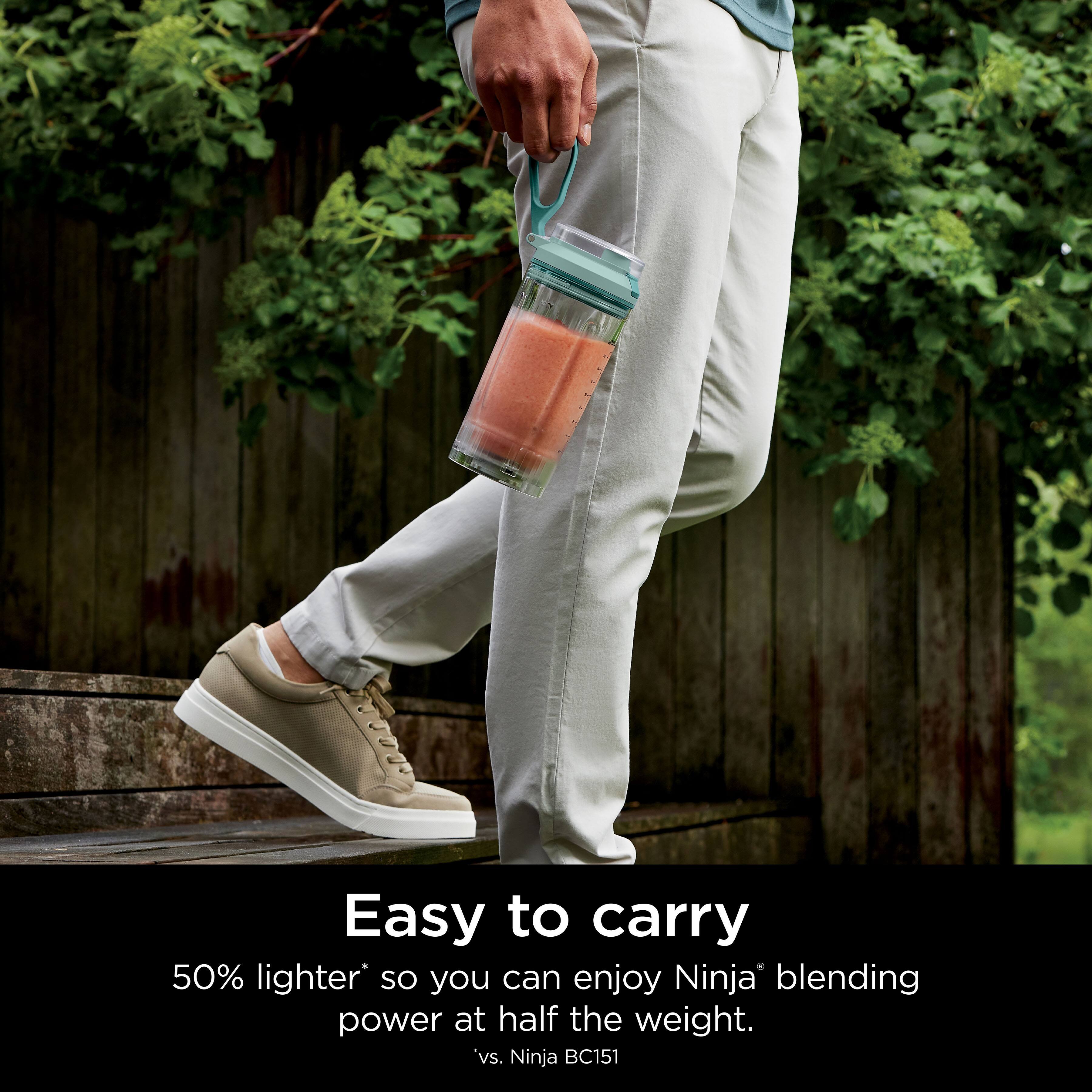 Easy to carry 50% lighter so you can enjoy Ninja blending power at half the weight. vs. Ninja BC151