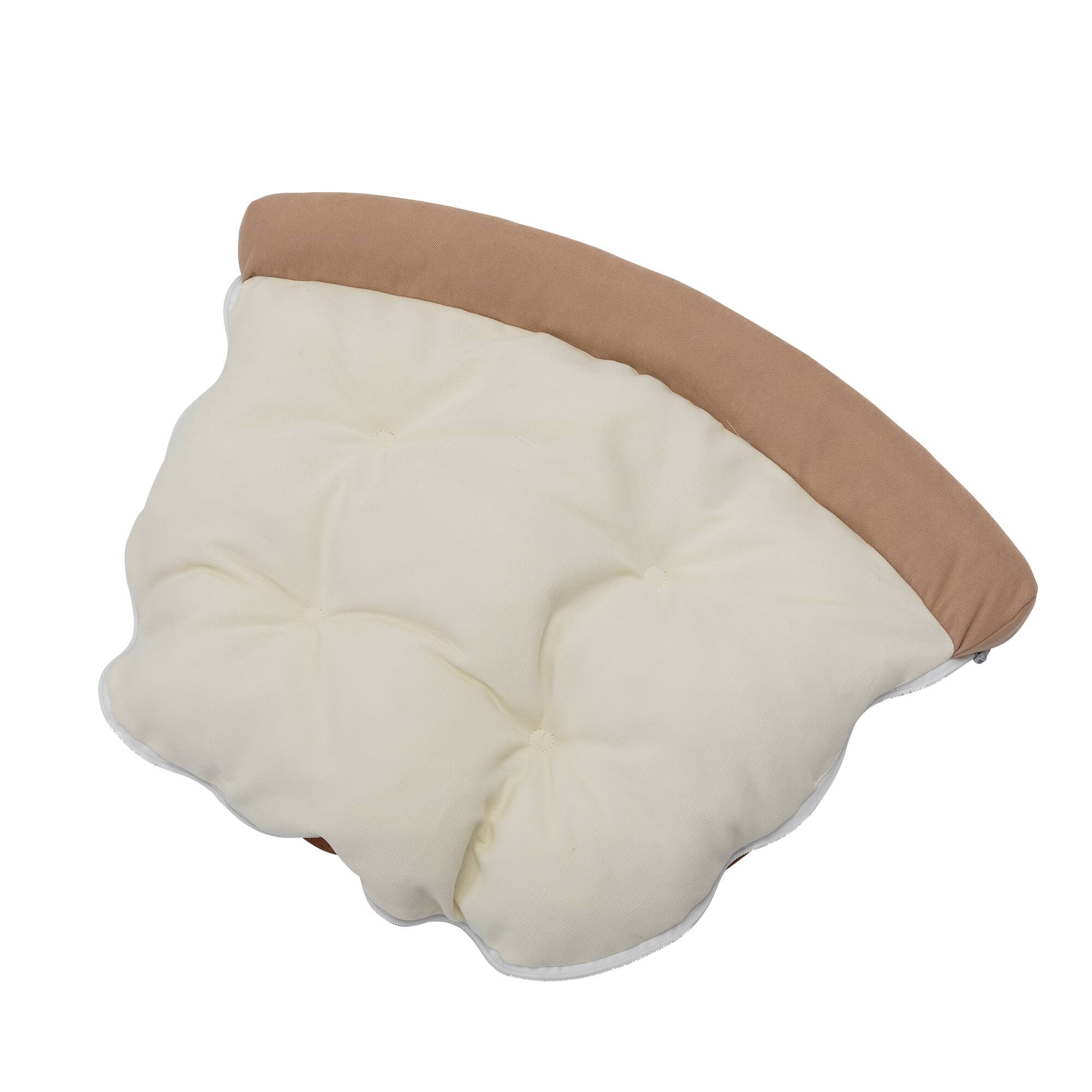 Alt View 4. Siljoy - Coffee Collapsible Cat Tunnel Bed with Removable Cushion, Hanging Toys & Sound Paper, Washable Hideaway for Indoor Cats.