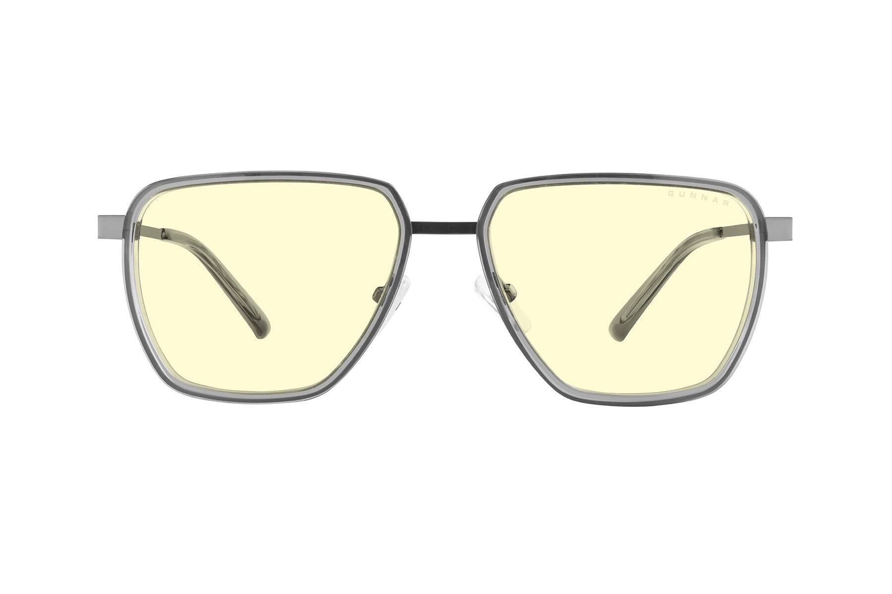 Alt View 5. GUNNAR - GUNNAR Gaming Glasses  - Clix Gaming Goggles, Gunmetal Stone, Clear Lens - Blue Light Block, Relieve Dry Eye, Anti Glare - Stone/Gunmetal.