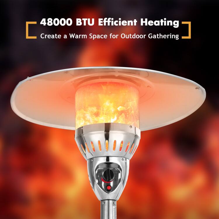 48000 BTU Efficient Heating  
Create a Warm Space for Outdoor Gathering