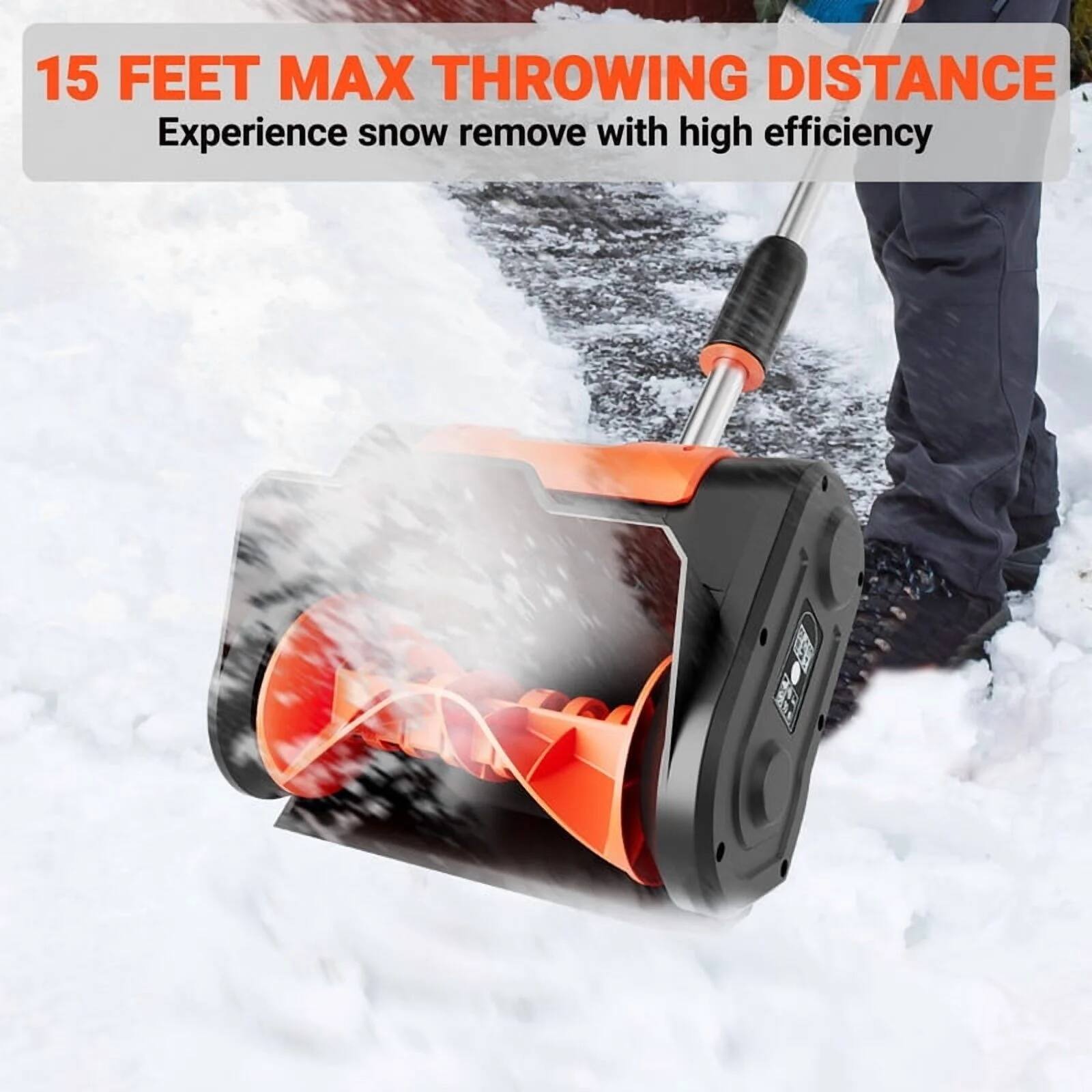 15 FEET MAX THROWING DISTANCE  
Experience snow removal with high efficiency