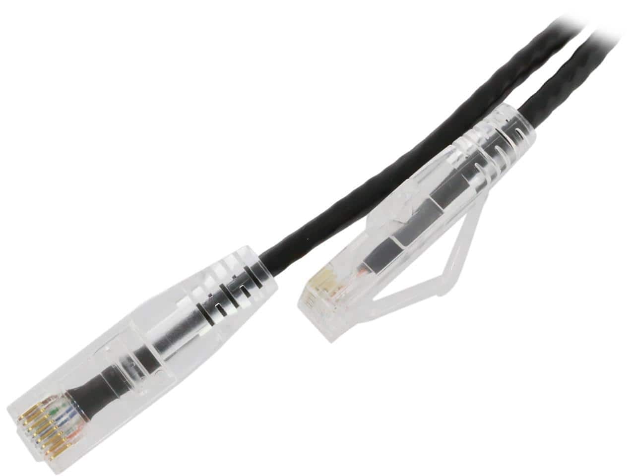 Nippon Labs - 28 AWG Snagless Cat6 Ethernet Cable - 10ft, Black