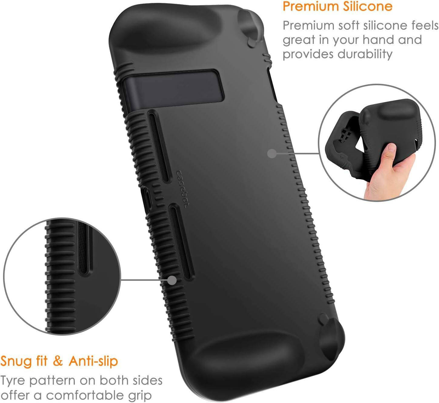 Premium Silicone  
Premium soft silicone feels great in your hand and provides durability

Snug fit & Anti-slip  
Tyre pattern on both sides offer a comfortable grip