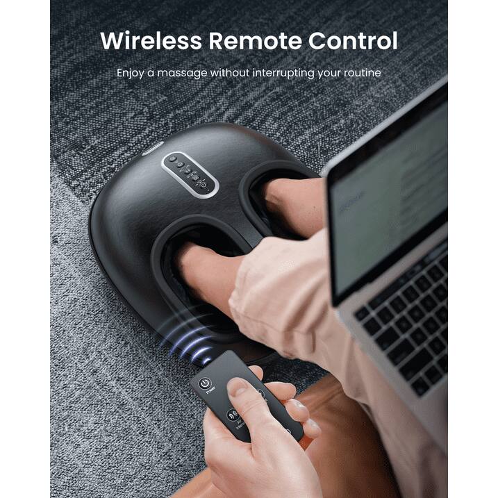Wireless Remote Control  
Enjoy a massage without interrupting your routine