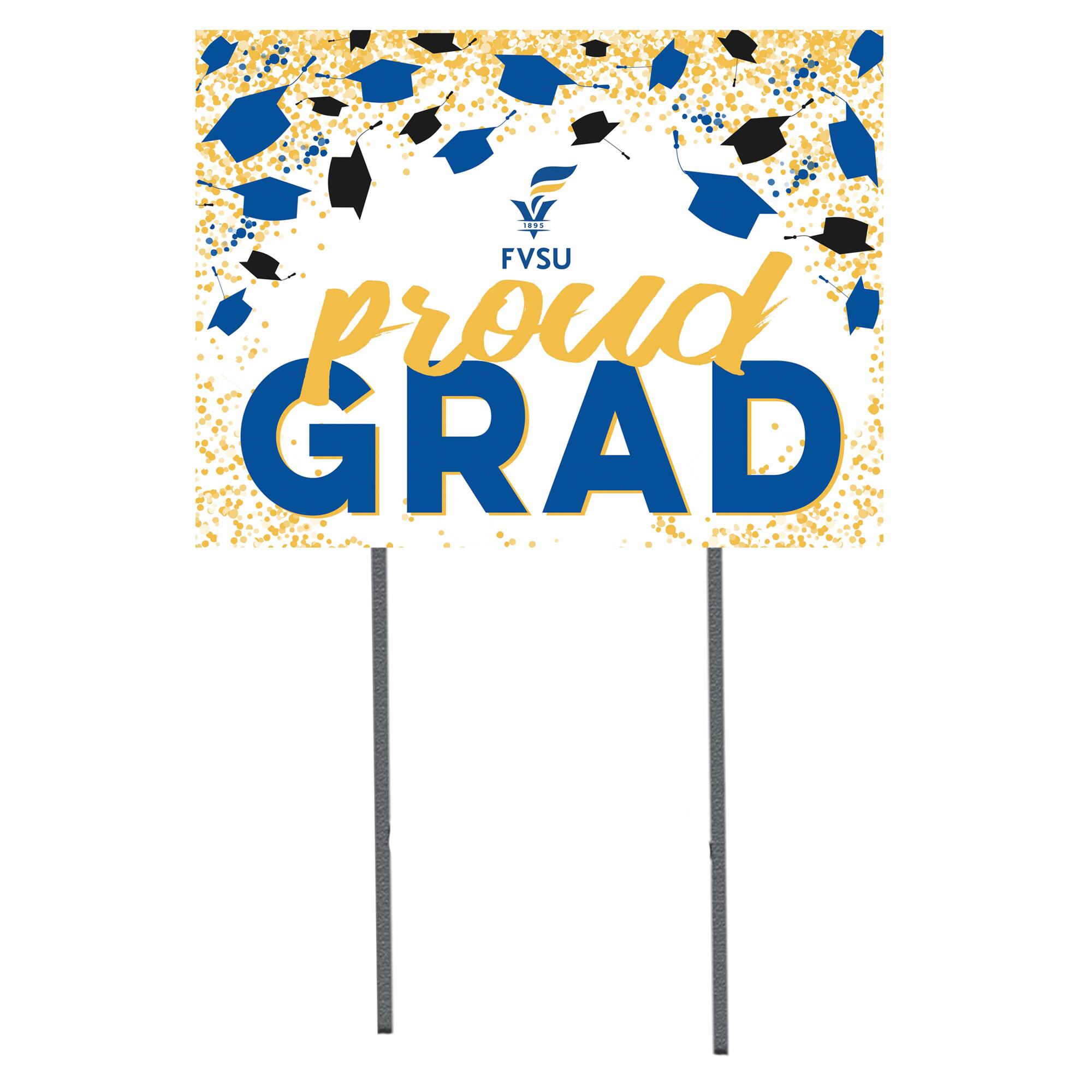 Fort Valley State Wildcats 18'' x 24'' Grad Yard Sign