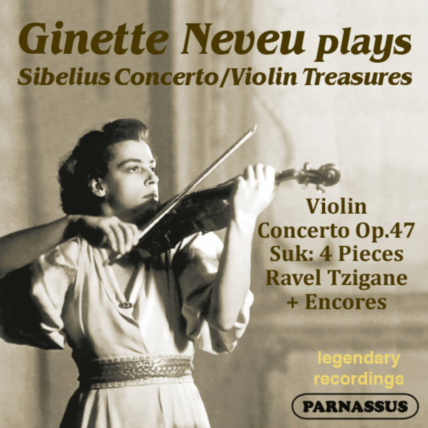 Ginette Neveu - Sibelius Violin Concerto; Suk 4 Pieces & Encores   - COMPACT DISCS [CD] price history on PriceWatchPro