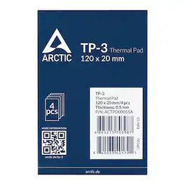 Arctic - ACTPD00055A TP-3: Premium Performance Thermal Pad, 120 x 20 x 0.5 mm (4 Pieces)