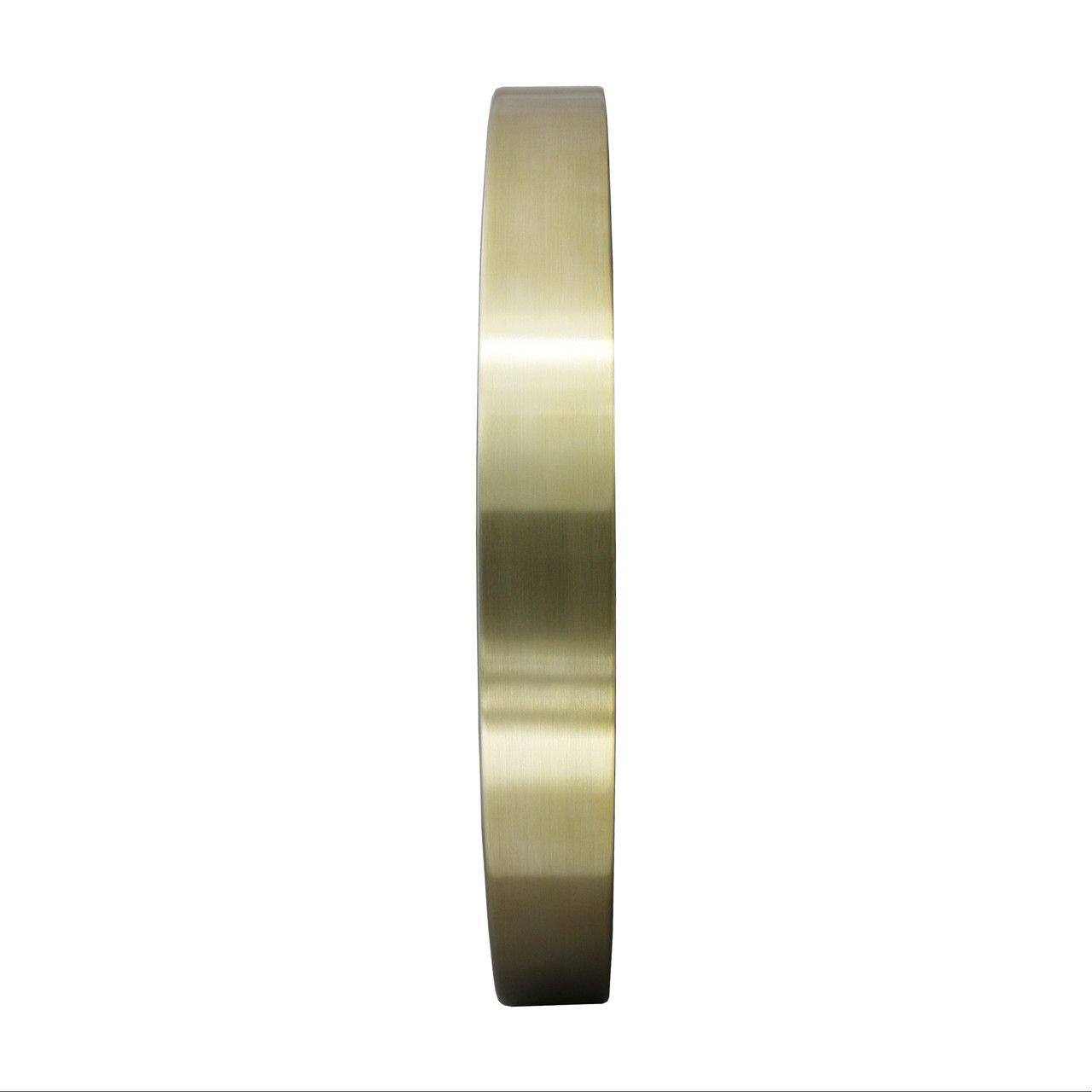 Back. Seiko - Seiko 16" Carrara Wall Clock, Gold & White - Gold Tone Metalic.