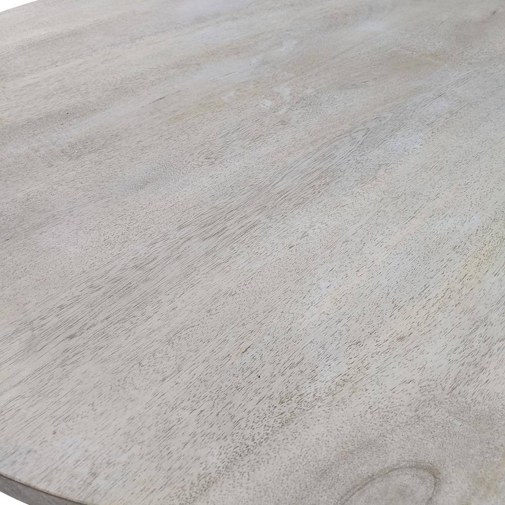 Alt View 3. Carolina Chair & Table - Bentley Adjustable Crank Table - Whitewash - White.