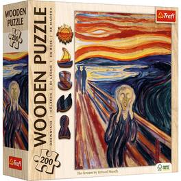 Trefl - Wood The Scream - Edvard Munch 200 Piece Wooden Puzzle
