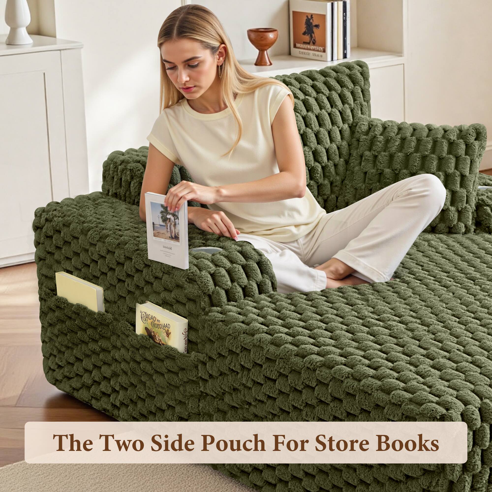 The Two Side Pouch For Store Books