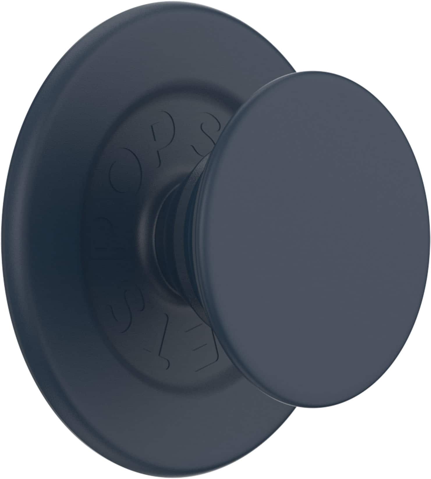 Front. PopSockets - MagSafe PopGrip Universal Magnetic Grip & Stand with Adapter Ring for Cell Phones - Soft Touch Navy.