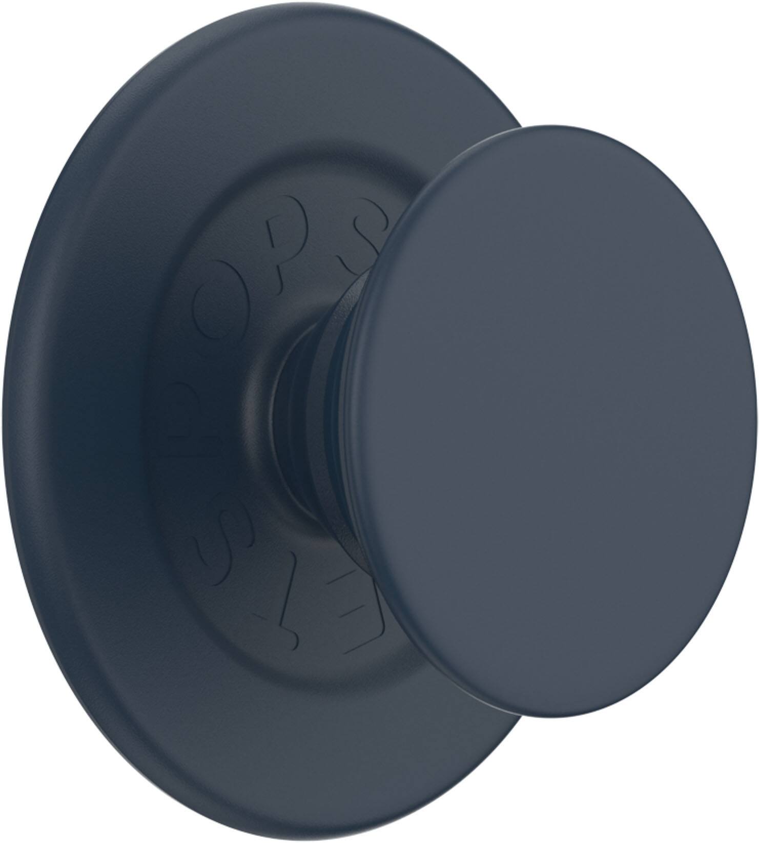 Front. PopSockets - MagSafe PopGrip Universal Magnetic Grip & Stand with Adapter Ring for Cell Phones - Soft Touch Navy.