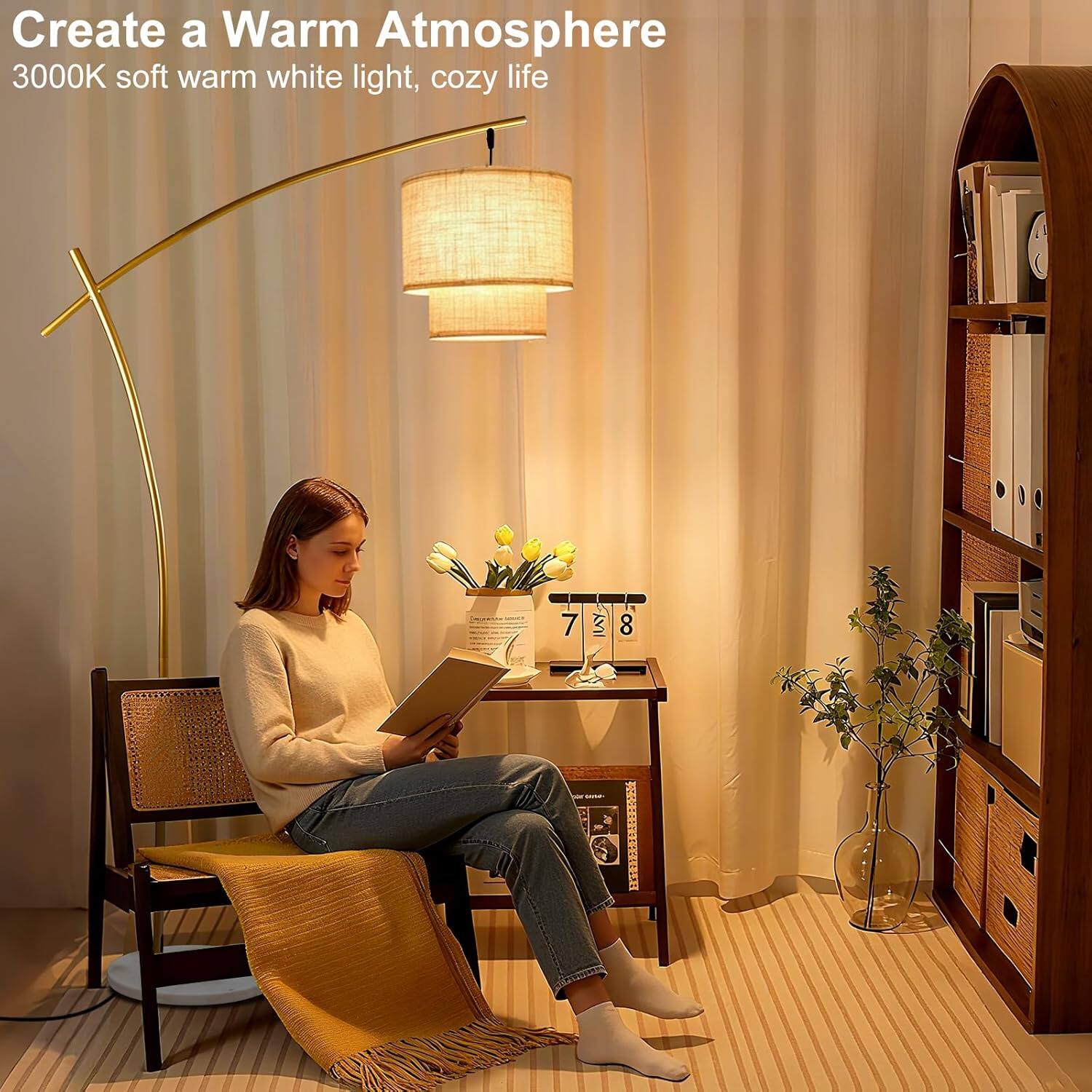Create a Warm Atmosphere  
3000K soft warm white light, cozy life