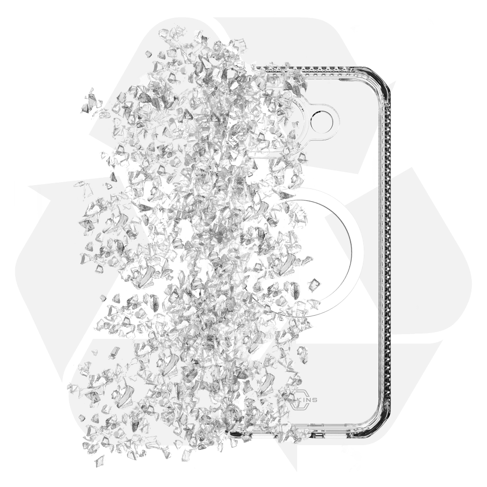 Alt View 6. Itskins - HYBRID R // CLEAR MagSafe Case for Google Pixel 10a - Clear.