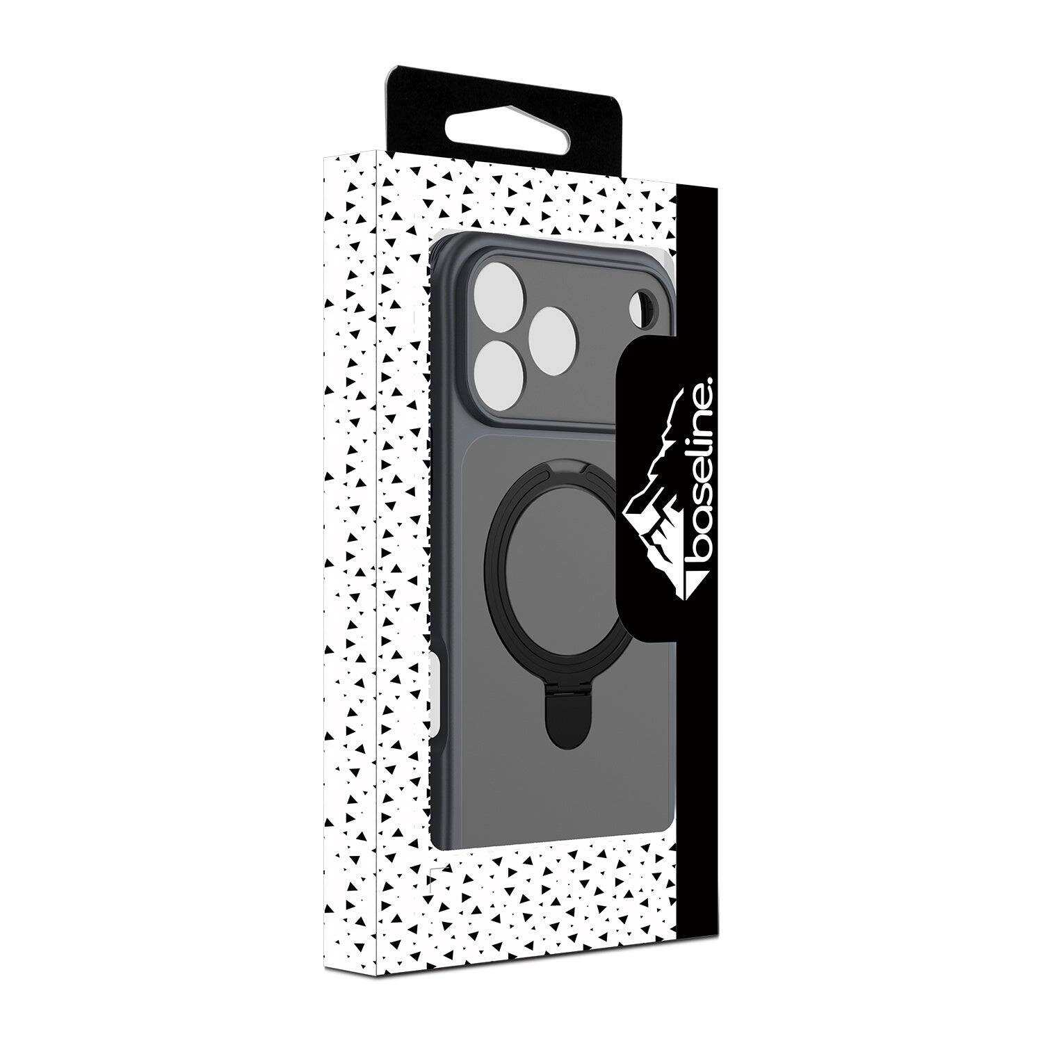 Alt View 5. BASELINE - TouchTone Series Kickstand Ring MagSafe Case for Apple iPhone 18 Pro Max / 17 Pro Max - Black.