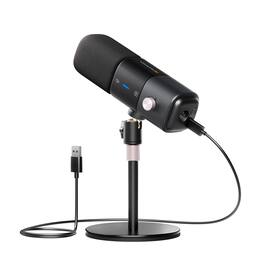 HM 1810 - Am25x Gen2 Xlr usb Condenser Microphone With Noise Canceling volume Control headphone Jack mute Podcast For - AM25X XLR/USB Mic with Desk Stand