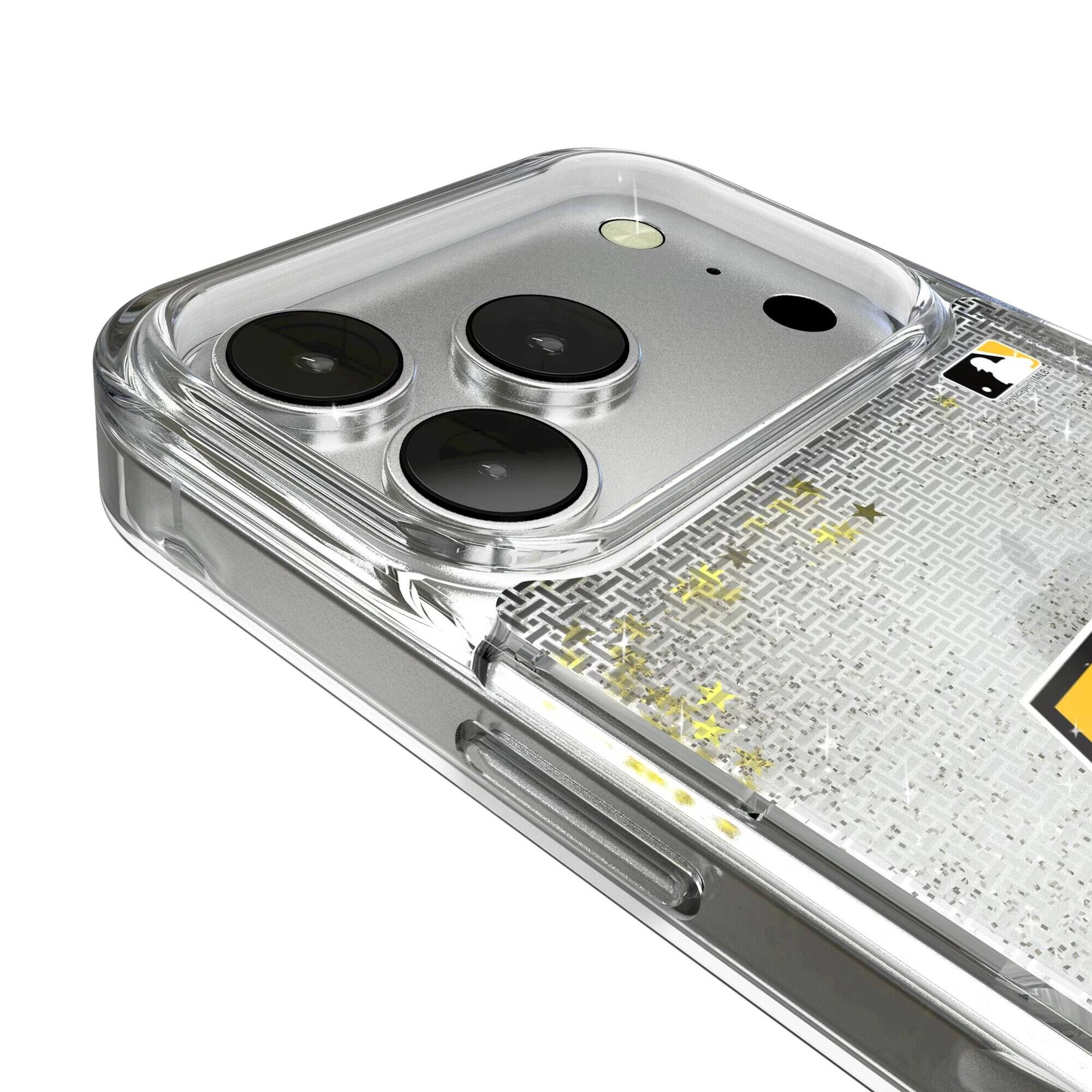 Alt View 2. Keyscaper - Pittsburgh Pirates Linen Logo iPhone Glitter Case - 16 - Multicolor.