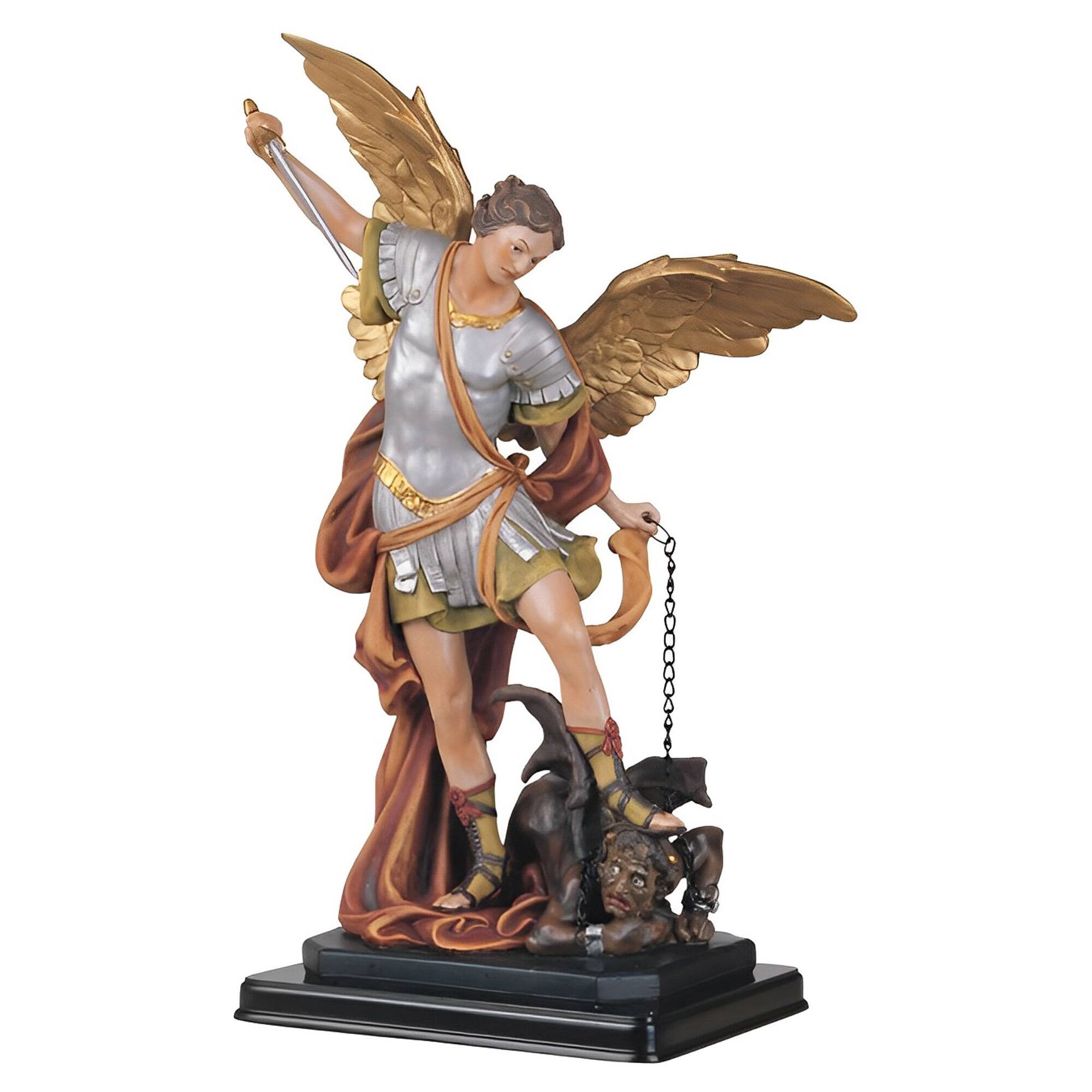 FC Design - 12"H Archangel Michael Saint Michael The Strongest Angel Holy Figurine Statue Desk Tabletop Home Decor Gift - Multi-Color