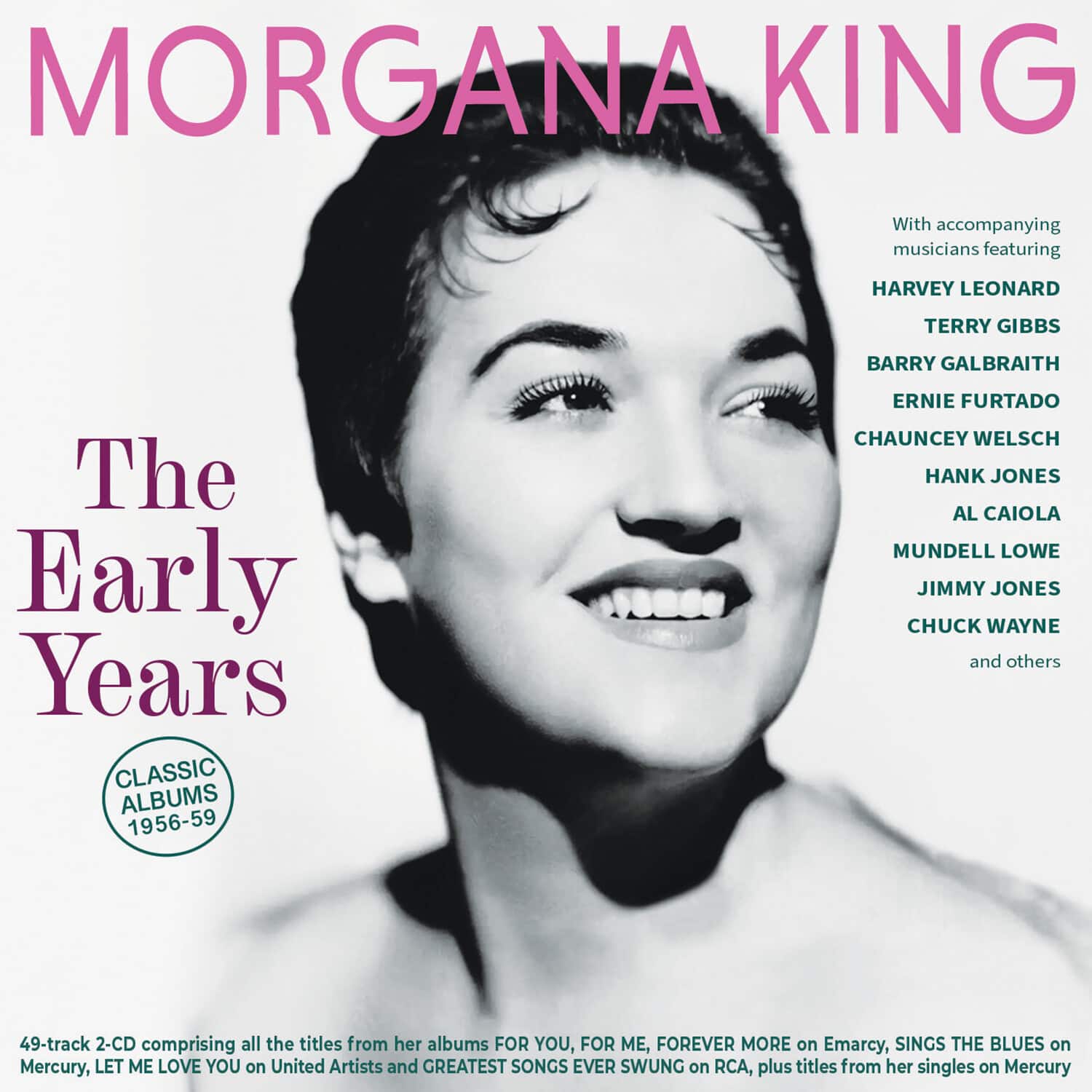 Morgana King - The Early Years: Classic Albums 1956-59   - COMPACT DISCS [CD] price history on PriceWatchPro