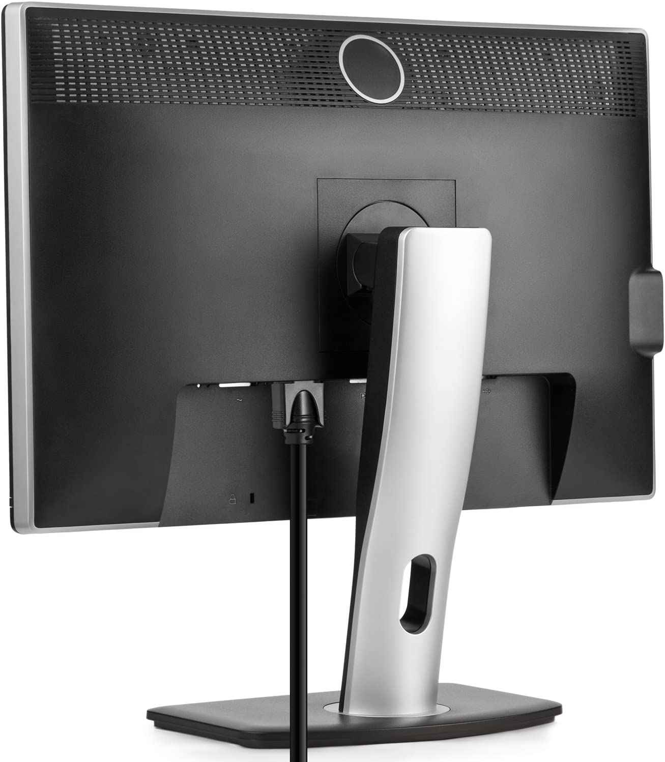 Alt View 4. Maximm - Monitor Computer Power Cord 2 Ft Flat Plug 360° Rotating PC Cable 3 Prong, 16 AWG NEMA 5-15P to IEC13 - UL Certified - Black.