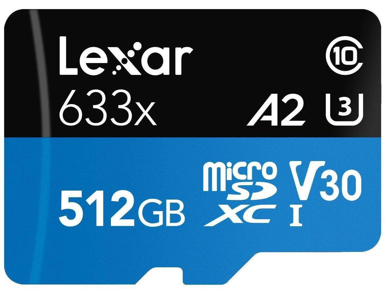 Lexar 633x A2 U3 512GB microSDXC I V30