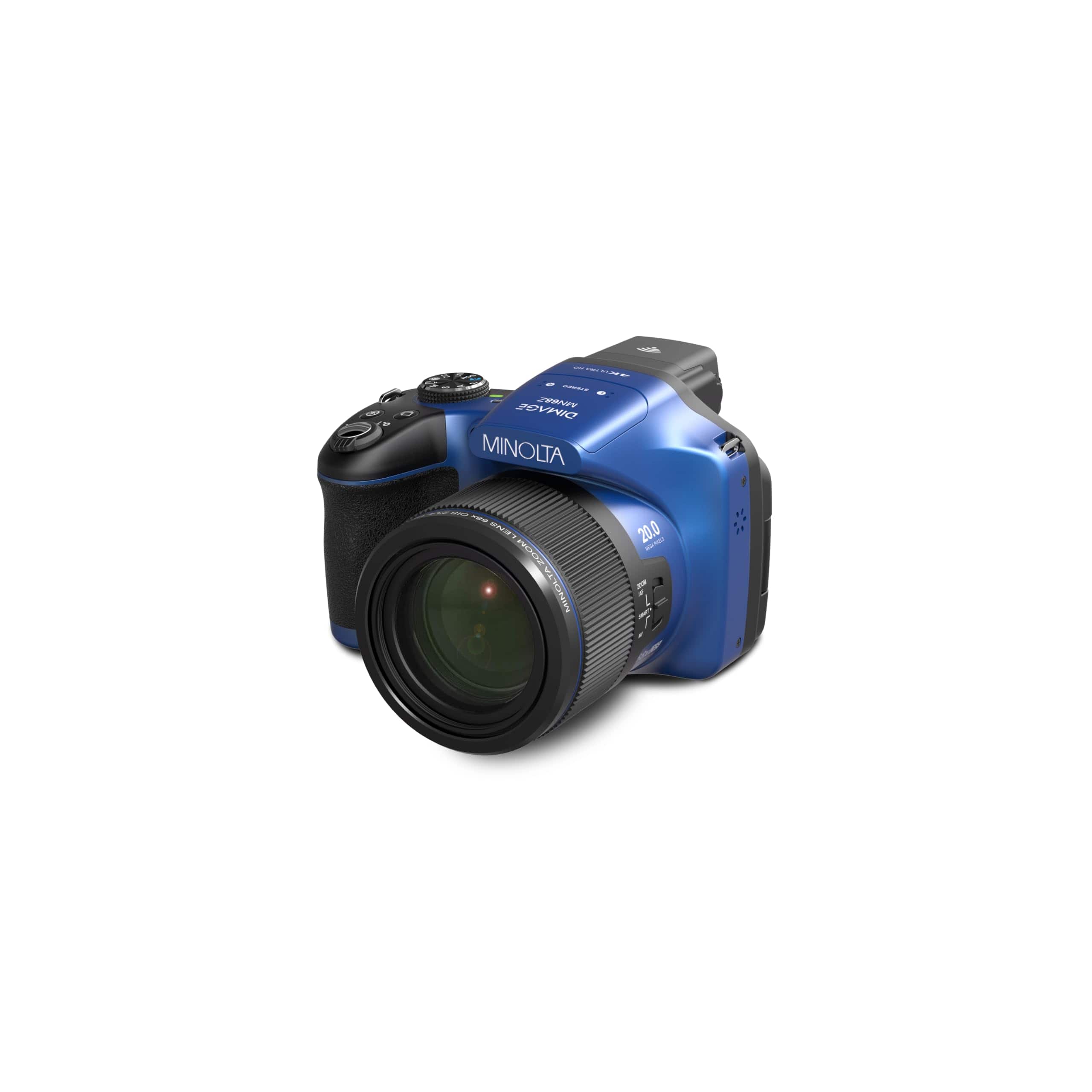 Minolta - MN68Z Dimage 20 MP / 4K Ultra Zoom Digital Camera w/68x Optical Zoom (Blue) price history on PriceWatchPro