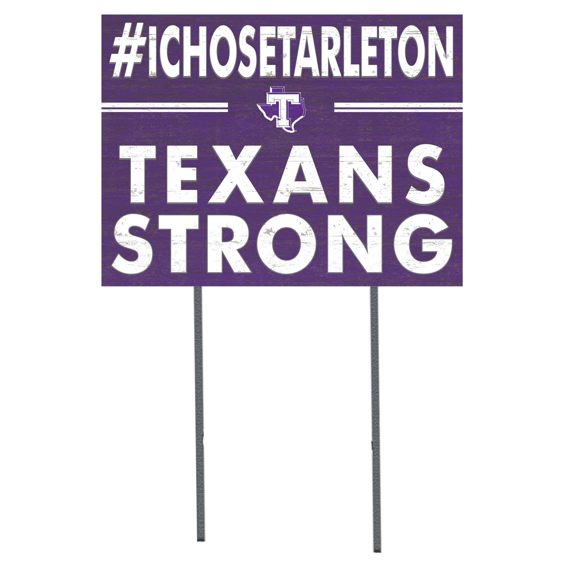 Jardine - Tarleton State Texans 18'' x 24'' I Chose Lawn Sign - Purple