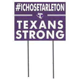 Jardine - Tarleton State Texans 18'' x 24'' I Chose Lawn Sign - Purple