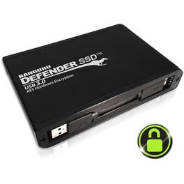 Kanguru Solutions - Defender SSD 35 AES 256-Bit Hardware Encrypted External Solid State Drive - Confidently store sensitive data on this
