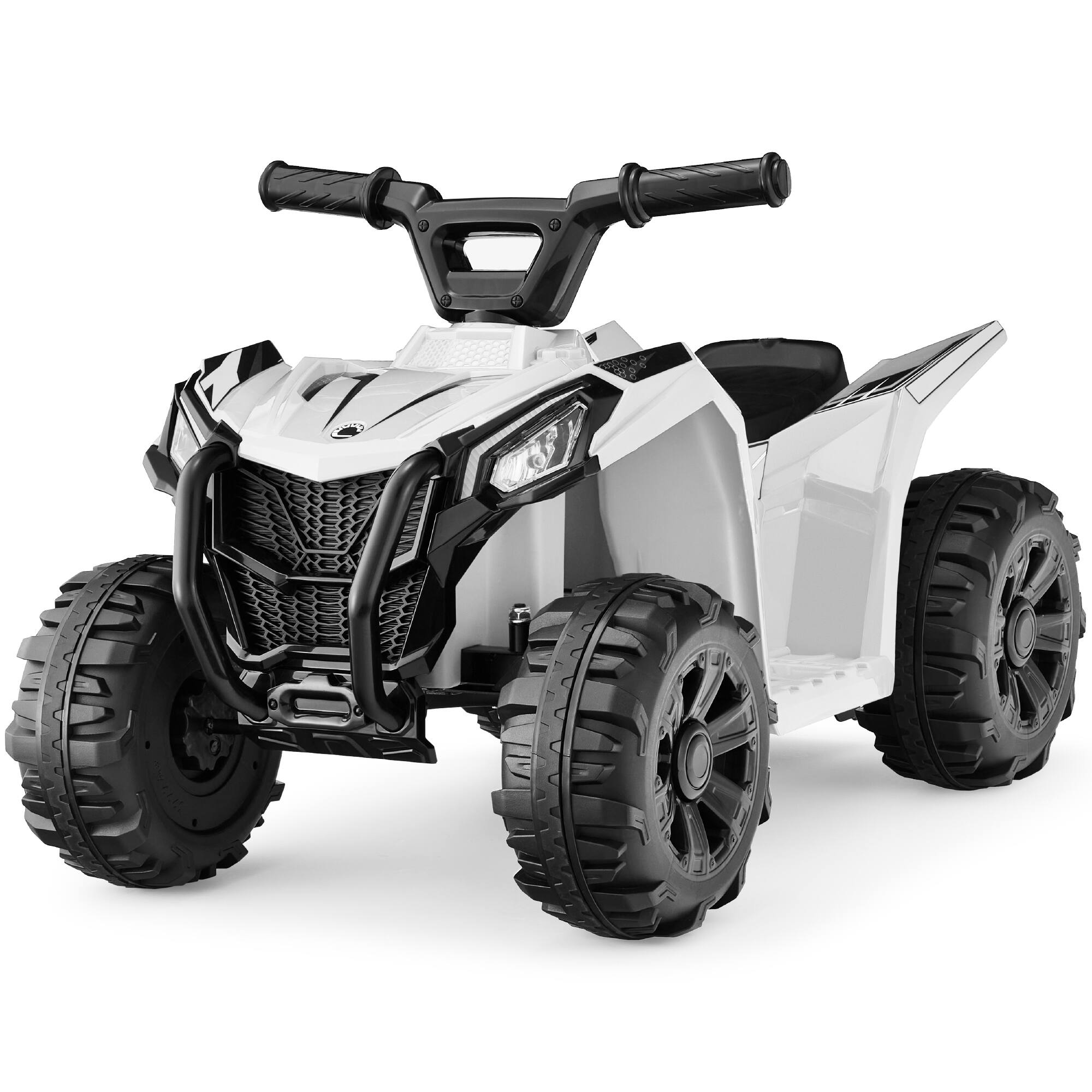 Best Choice Products - 6V Kids Ride-On 4-Wheeler Quad ATV Car w/ 1.8mph Max Speed, Treaded Tires - White