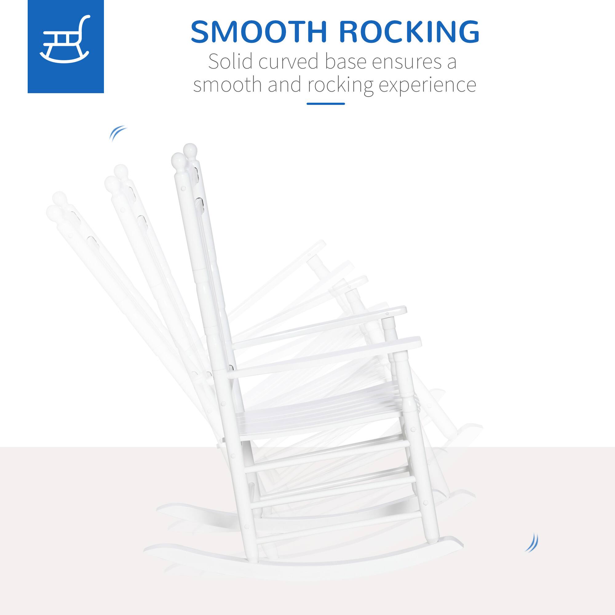 SMOOTH ROCKING
Solid curved base ensures a smooth and rocking experience