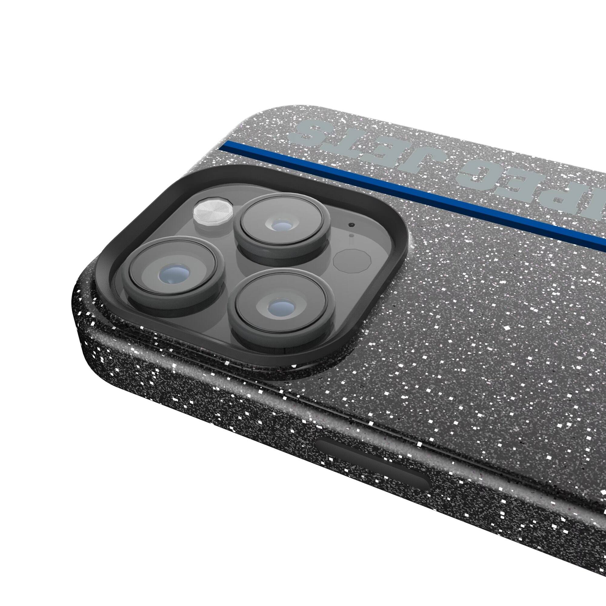 Alt View 2. Keyscaper - Black Winnipeg Jets Sidebar Bling iPhone Case - 15 Plus - Black.