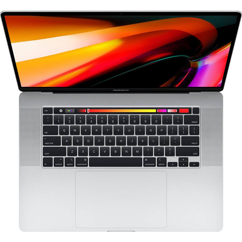 Alt View 1. Apple - MacBook Pro 16" Certified Refurbished - Intel Core i9 - 16GB Memory - AMD Radeon Pro 5500M - 1TB SSD (2019) - Silver.