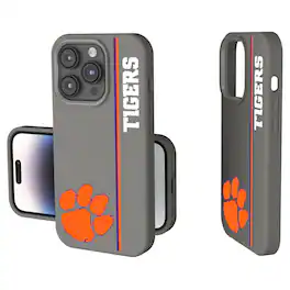 Keyscaper - NCAA - Clemson Tigers iPhone Soft Touch Case - 15 - Gray
