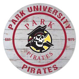 Jardine - Park Pirates 20'' x 20'' Indoor/Outdoor Weathered Circle Sign - White