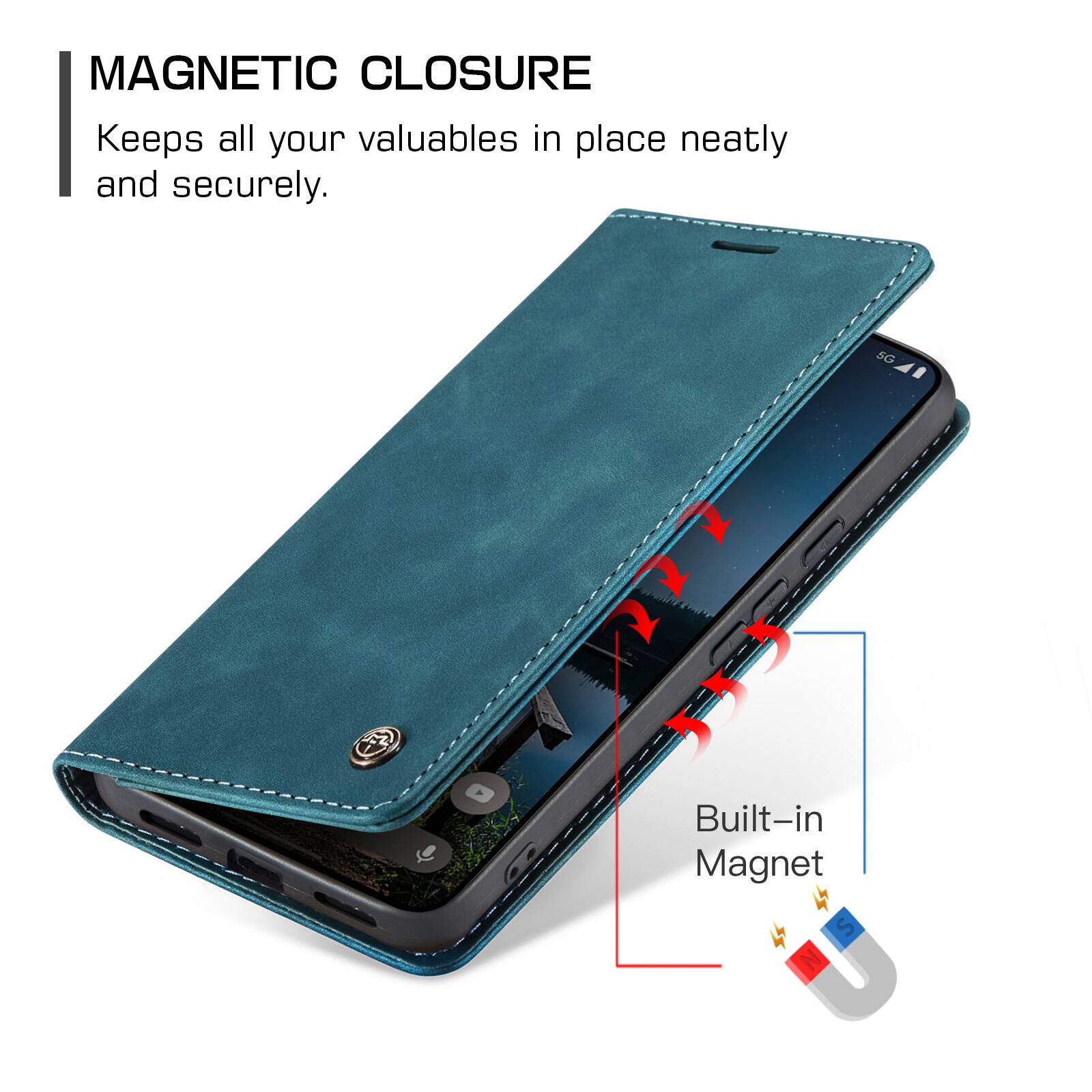 MAGNETIC CLOSURE  
Keeps all your valuables in place neatly and securely.  

5G  
ML  

Built-in Magnet