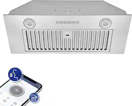 Hauslane - 30 inches - Convertible - Range Hood Insert - Silver