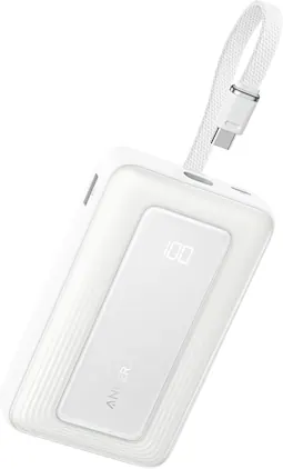 Anker - Zolo Power Bank, 20,000mAh 45W Max Fast Portable Charger - White