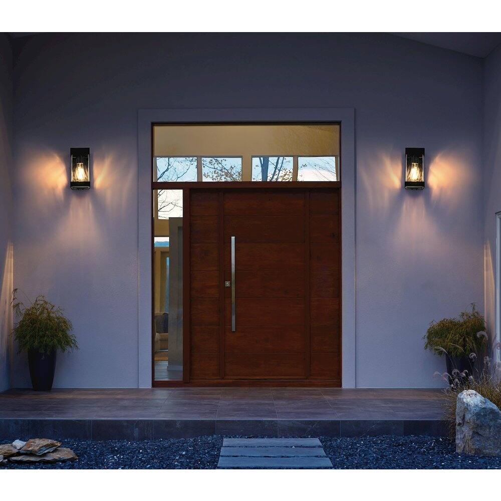 Alt View 4. Elegant Lighting - Thompson 7 inch Outdoor Pendant in Black - Black.