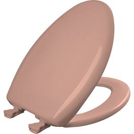 BEMIS - Elongated Plastic Toilet Seat with STA-TITE Seat Fastening System, EasyClean and WhisperClose Hinge - Wild Rose