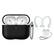 Front. Rainforest Accessories - Silicone Case For Apple Airpods Pro 3rd Generation With Accessories - Black.