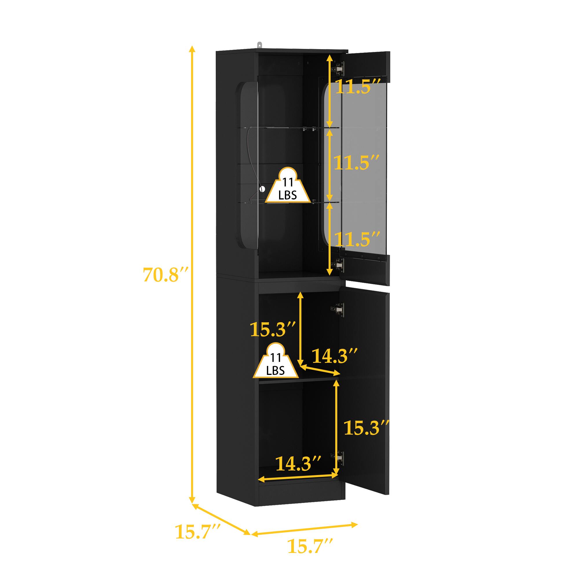 11.5" 11 LBS 11.5" 11.5" 70.8" 15.3" 11 LBS 14.3" 15.3" 14.3" 15.7" 15.7"